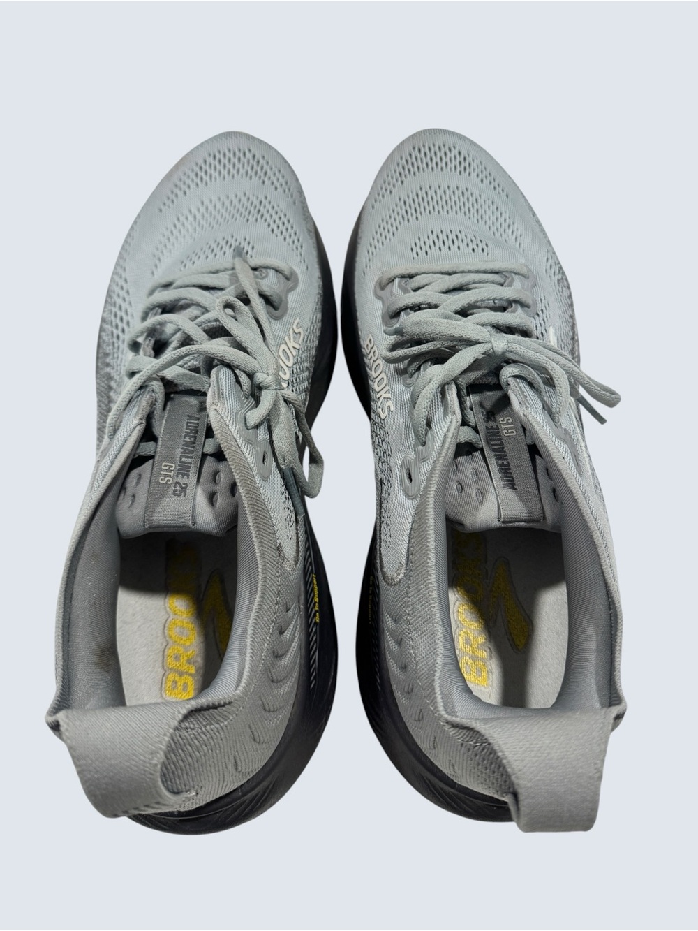 Brooks Adrenaline GTS 25 Nitrogen Injected Gray Running Shoes Mens 10 Medium - Picture 8 of 12